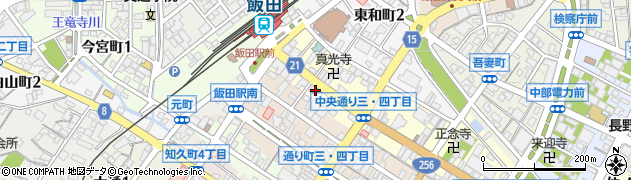 魚民 飯田駅前店周辺の地図