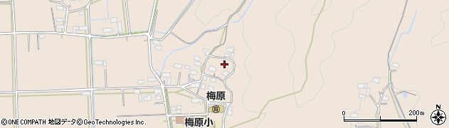 岐阜県山県市梅原周辺の地図