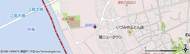 鳥取県境港市渡町2475-1周辺の地図
