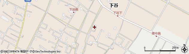 千葉県東金市下谷周辺の地図