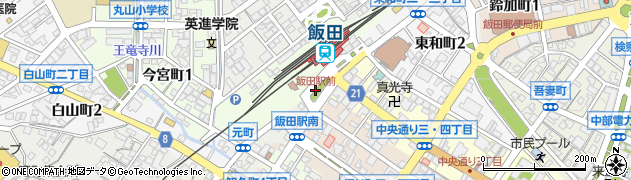 飯田駅周辺の地図