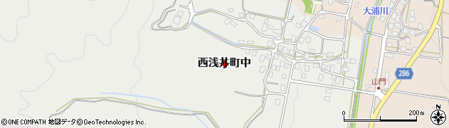 滋賀県長浜市西浅井町中周辺の地図
