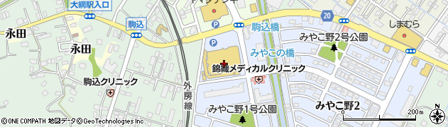 イオン大網白里店周辺の地図