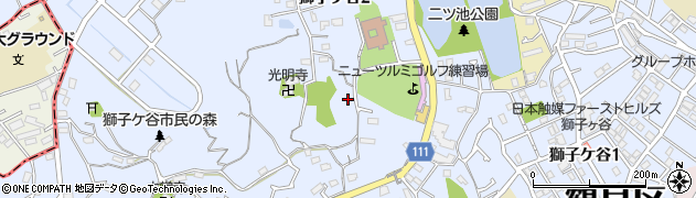 神奈川県横浜市鶴見区獅子ケ谷周辺の地図