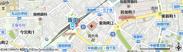 ジブラルタ生命保険株式会社　松本支社飯田第一・第二営業所周辺の地図