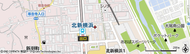 神奈川県横浜市港北区北新横浜1丁目1周辺の地図