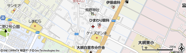 千葉県大網白里市仏島周辺の地図
