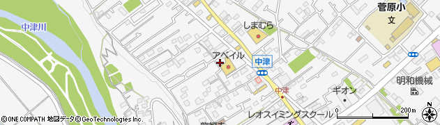 神奈川県愛甲郡愛川町中津150周辺の地図