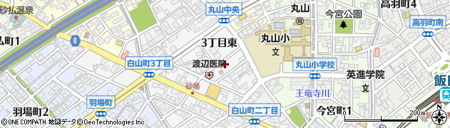 長野県飯田市白山町３丁目東3周辺の地図