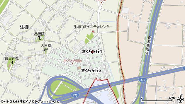 〒501-3754 岐阜県美濃市さくらケ丘の地図