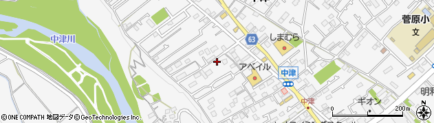神奈川県愛甲郡愛川町中津113周辺の地図