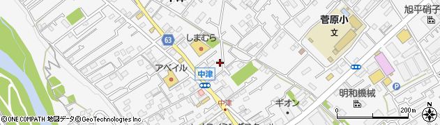 神奈川県愛甲郡愛川町中津215周辺の地図