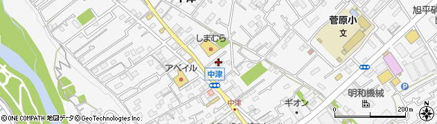 神奈川県愛甲郡愛川町中津209周辺の地図