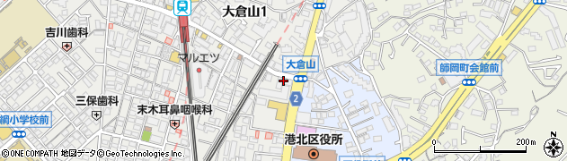 川崎信用金庫大倉山支店周辺の地図
