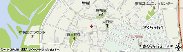 岐阜県美濃市生櫛395周辺の地図