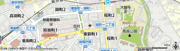 長野県飯田市東新町周辺の地図