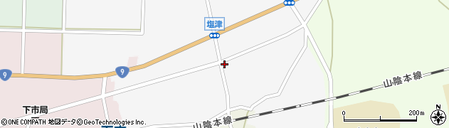 鳥取県西伯郡大山町塩津386周辺の地図