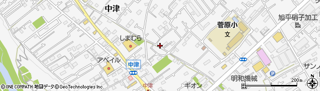 神奈川県愛甲郡愛川町中津1176周辺の地図