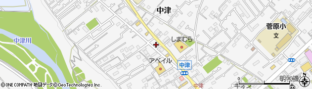 神奈川県愛甲郡愛川町中津154周辺の地図