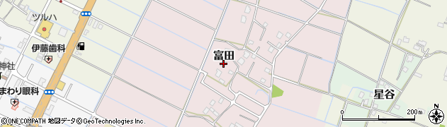 千葉県大網白里市富田1164周辺の地図