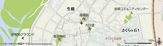 岐阜県美濃市生櫛389周辺の地図