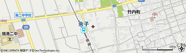 余子駅前公園周辺の地図