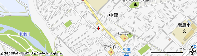 神奈川県愛甲郡愛川町中津167周辺の地図