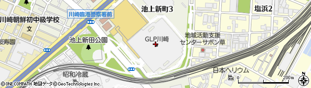 コストコホールセール　川崎倉庫店周辺の地図