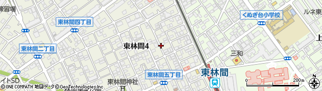 神奈川県相模原市南区東林間4丁目5周辺の地図