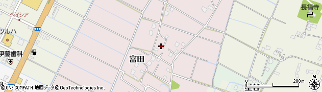 千葉県大網白里市富田1352周辺の地図