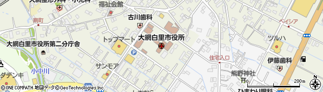 千葉県大網白里市周辺の地図