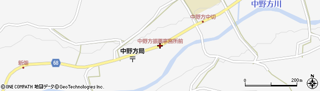 中野方振興事務所前周辺の地図