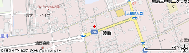 鳥取県境港市渡町2641-5周辺の地図