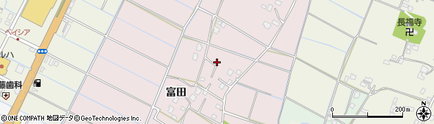 千葉県大網白里市富田1346周辺の地図