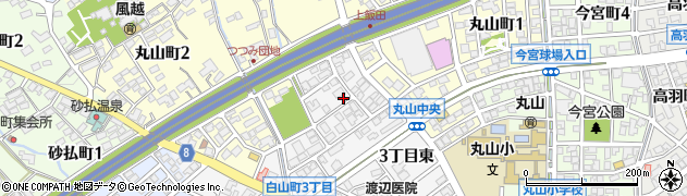 長野県飯田市白山町（３丁目東）周辺の地図