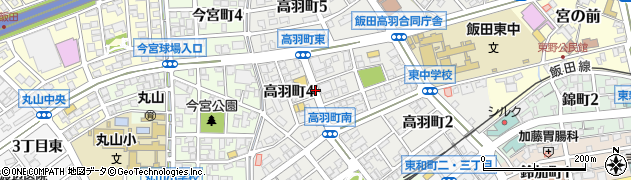 日本キリスト教団　飯田入舟教会周辺の地図