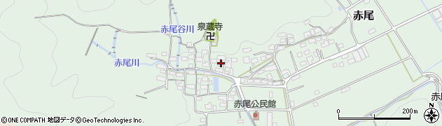 岐阜県山県市赤尾1062周辺の地図