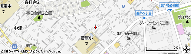 神奈川県愛甲郡愛川町中津1074-7周辺の地図