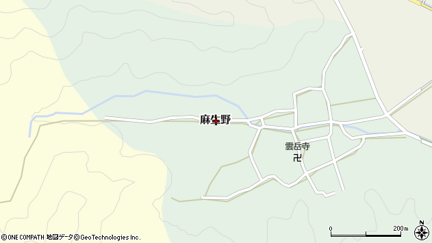 〒919-1502 福井県三方上中郡若狭町麻生野の地図