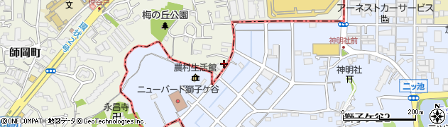 神奈川県横浜市港北区師岡町599周辺の地図