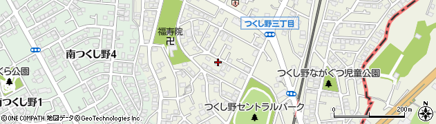 東京都町田市つくし野3丁目周辺の地図