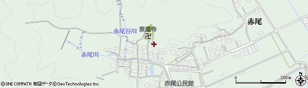 岐阜県山県市赤尾周辺の地図