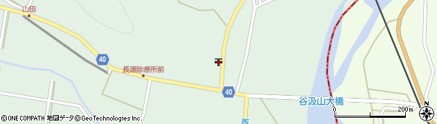 長瀬郵便局周辺の地図
