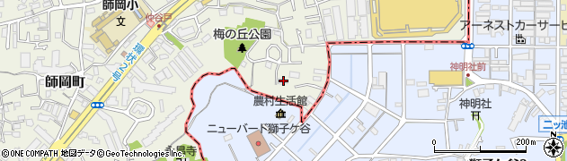 神奈川県横浜市港北区師岡町588周辺の地図