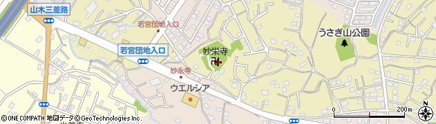 妙栄寺周辺の地図