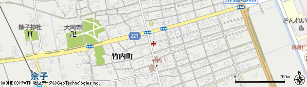 日本海新聞　余子専売所・通信部周辺の地図