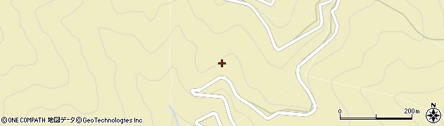 山梨県道志村（南都留郡）上神地周辺の地図