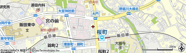 長野県飯田市大門町12周辺の地図