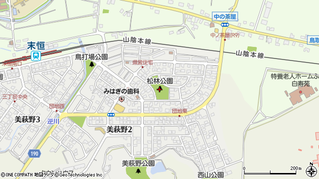 〒689-0202 鳥取県鳥取市美萩野の地図