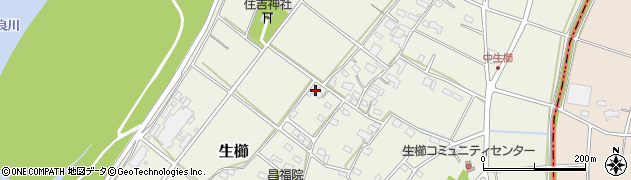 岐阜県美濃市生櫛550周辺の地図